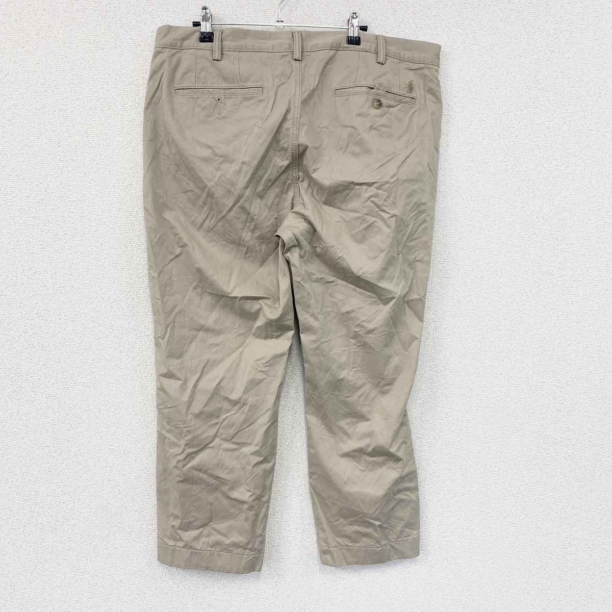 POLO RALPH LAUREN　ラルフローレン　チノパンツ　ジップフライ　ベージュ　36/32サイズ　古着