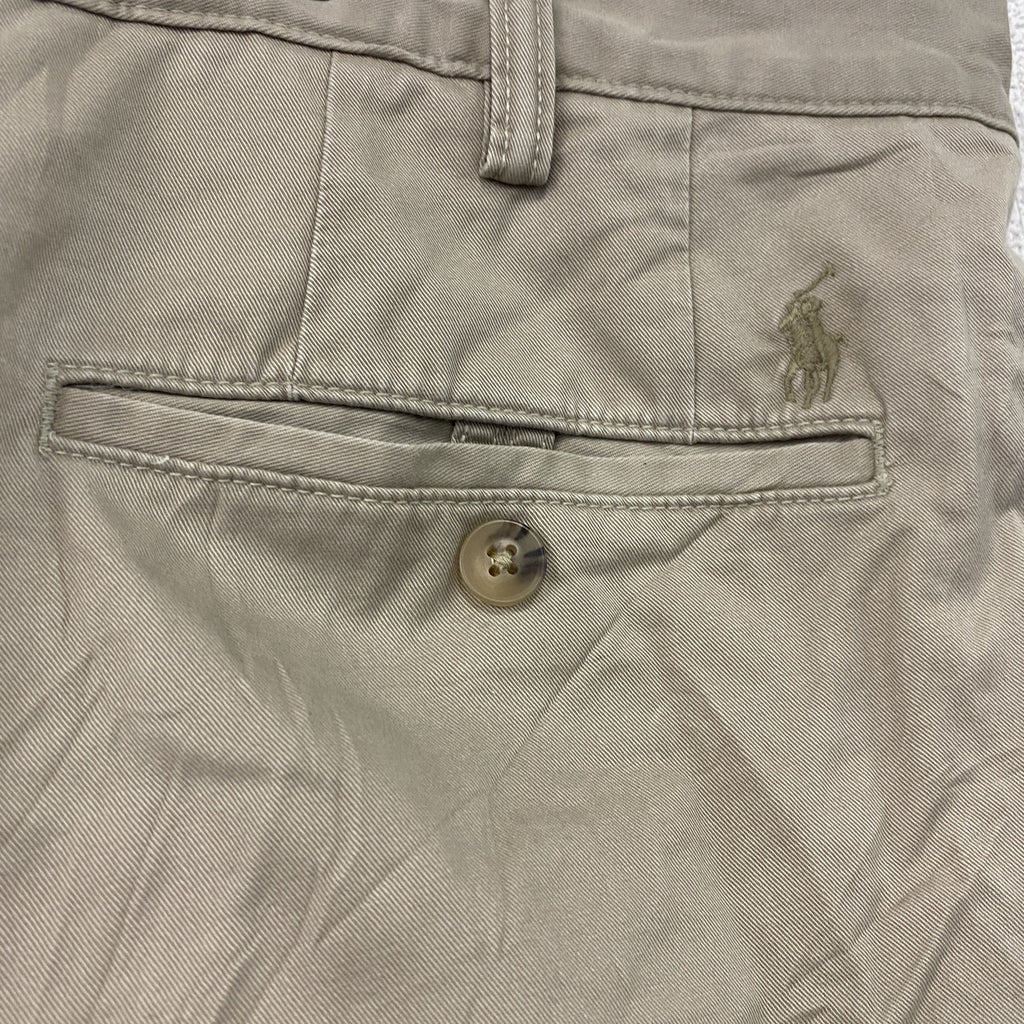 POLO RALPH LAUREN　ラルフローレン　チノパンツ　ジップフライ　ベージュ　36/32サイズ　古着