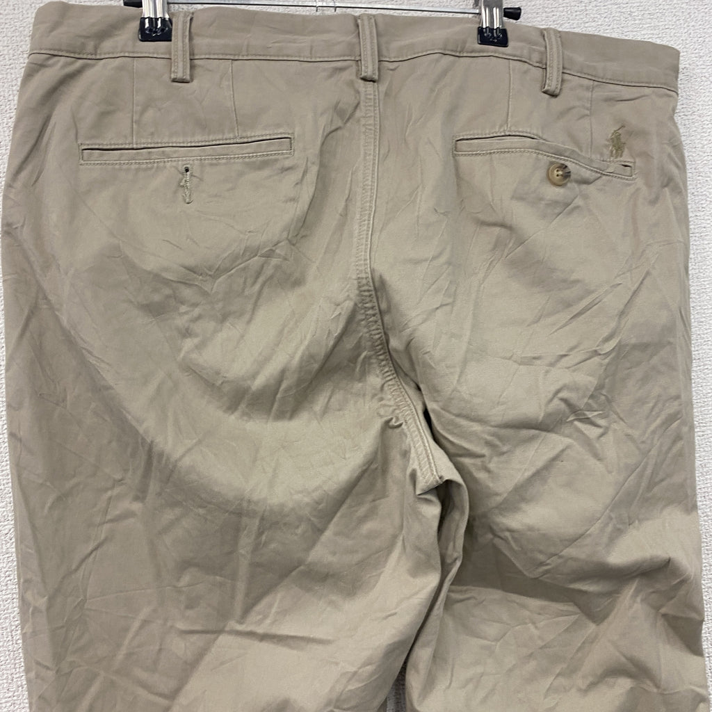 POLO RALPH LAUREN　ラルフローレン　チノパンツ　ジップフライ　ベージュ　36/32サイズ　古着