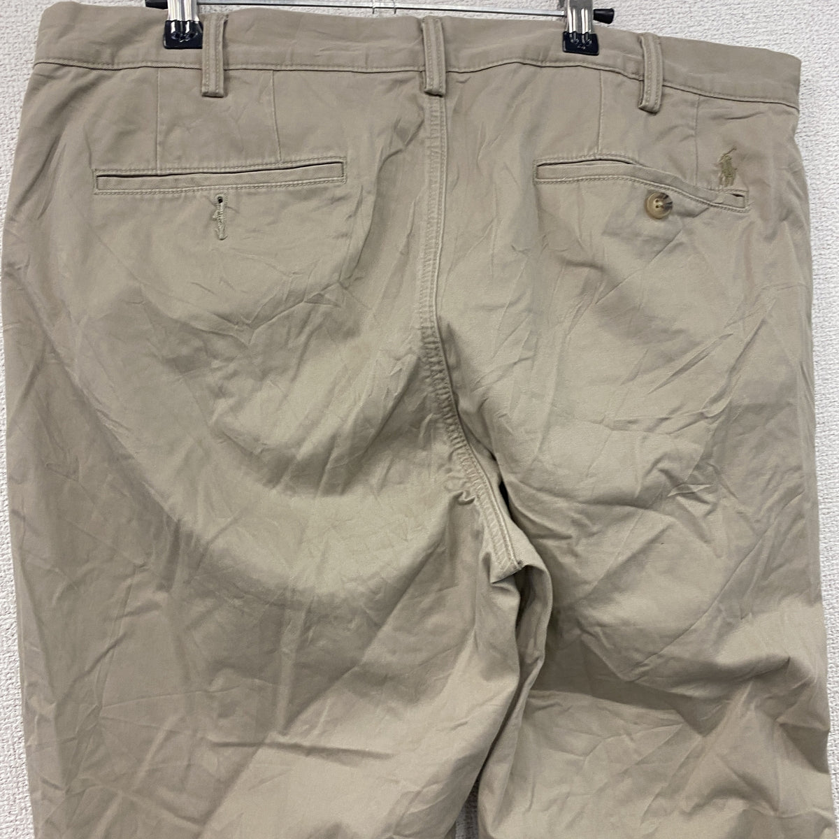 POLO RALPH LAUREN　ラルフローレン　チノパンツ　ジップフライ　ベージュ　36/32サイズ　古着
