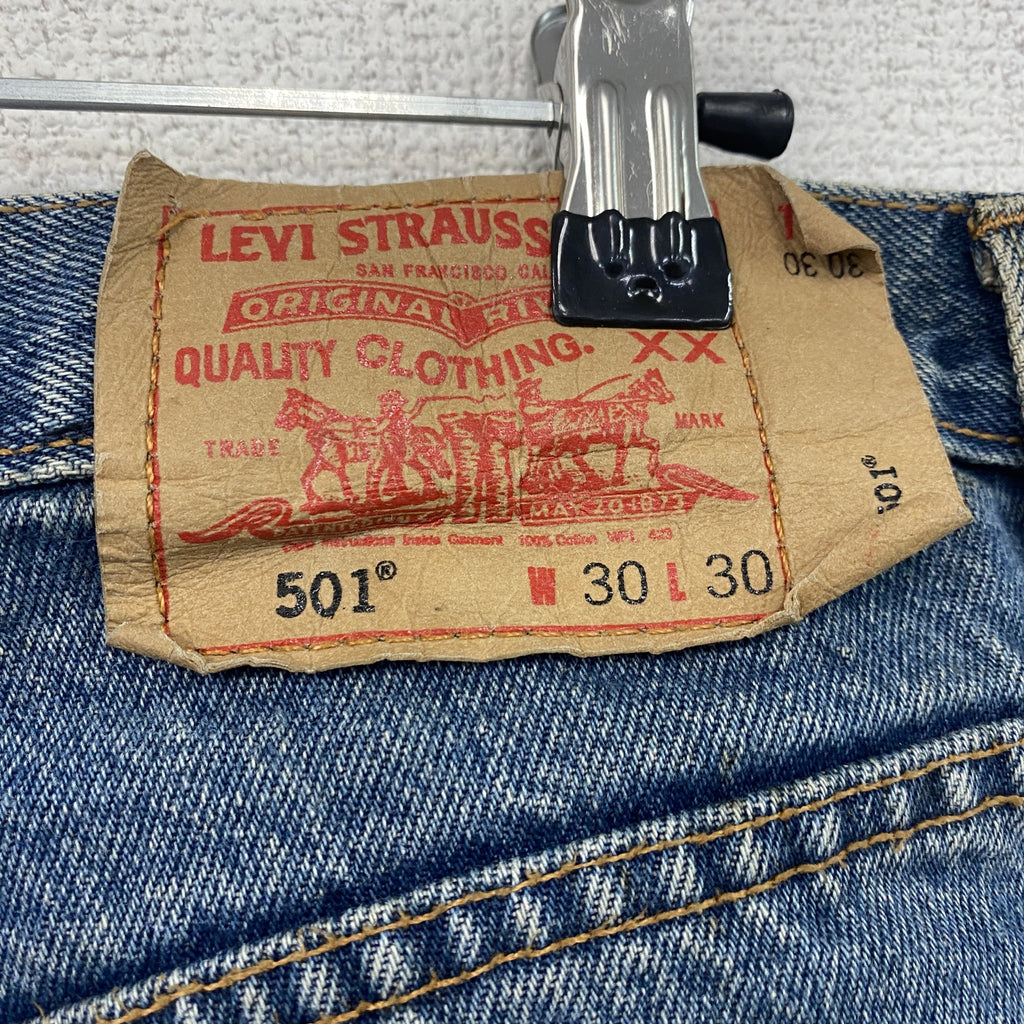 Levi's　リーバイス　501　デニムパンツ/ジーンズ　ボタンフライ　インディゴ　W30サイズ　古着