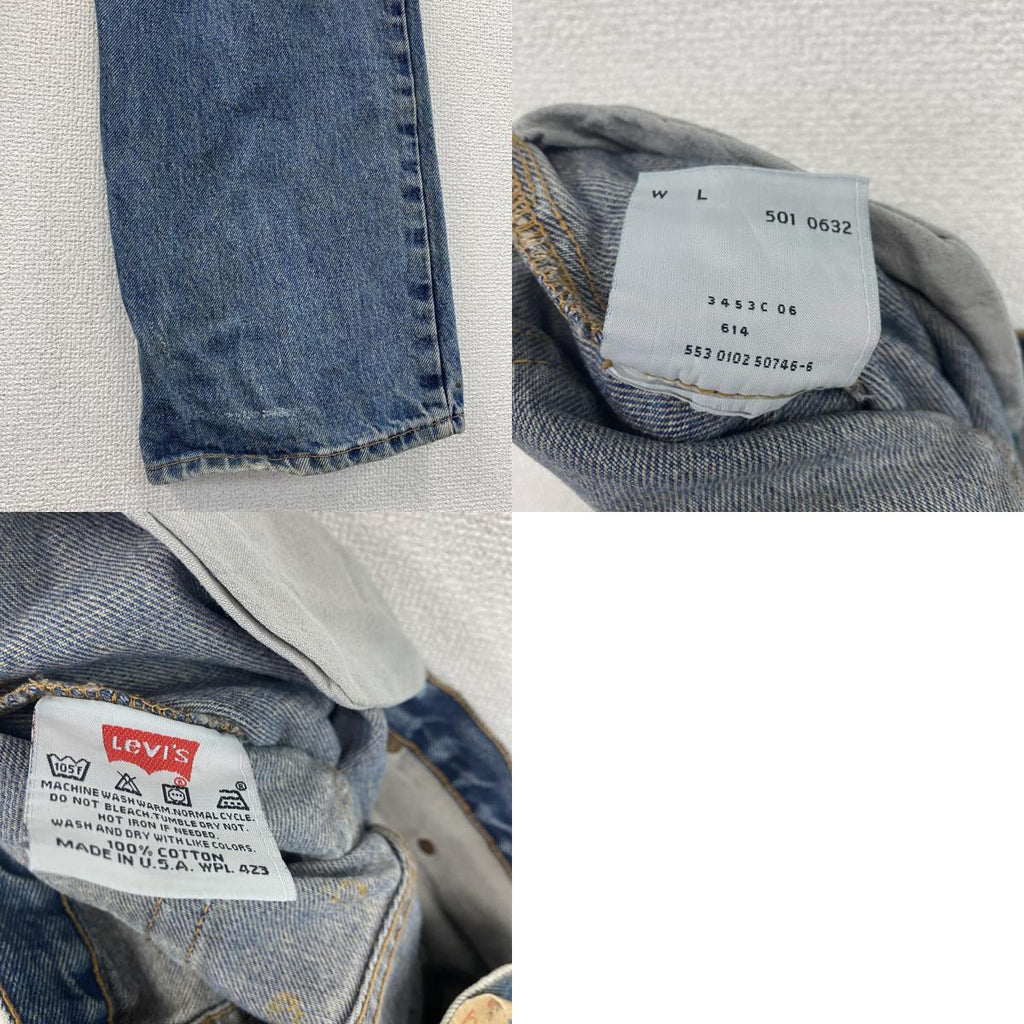 Levi's　リーバイス　501　デニムパンツ/ジーンズ　ボタンフライ　インディゴ　W30サイズ　古着