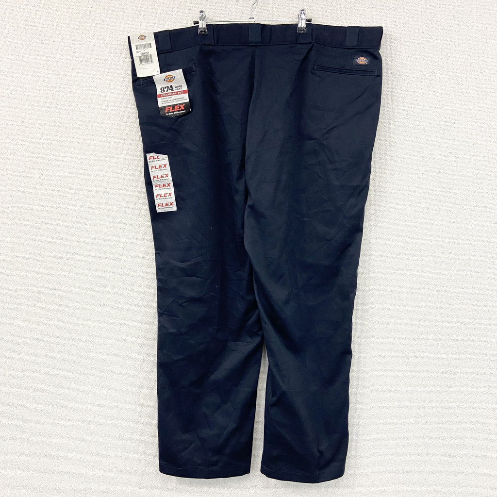 Dickies　ディッキーズ　ワークパンツ　チノパンツ　ジップフライ　未使用　黒　ブラック　W50サイズ　古着