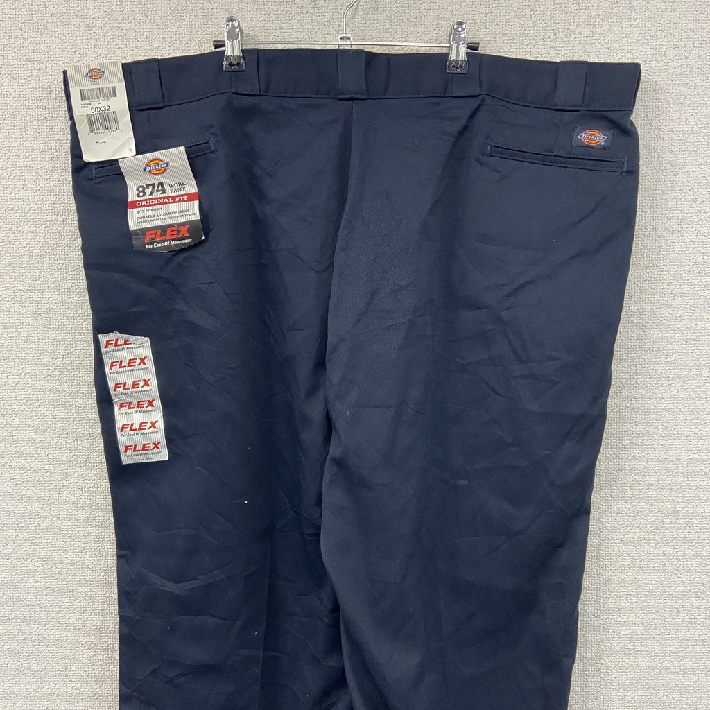 Dickies　ディッキーズ　ワークパンツ　チノパンツ　ジップフライ　未使用　黒　ブラック　W50サイズ　古着