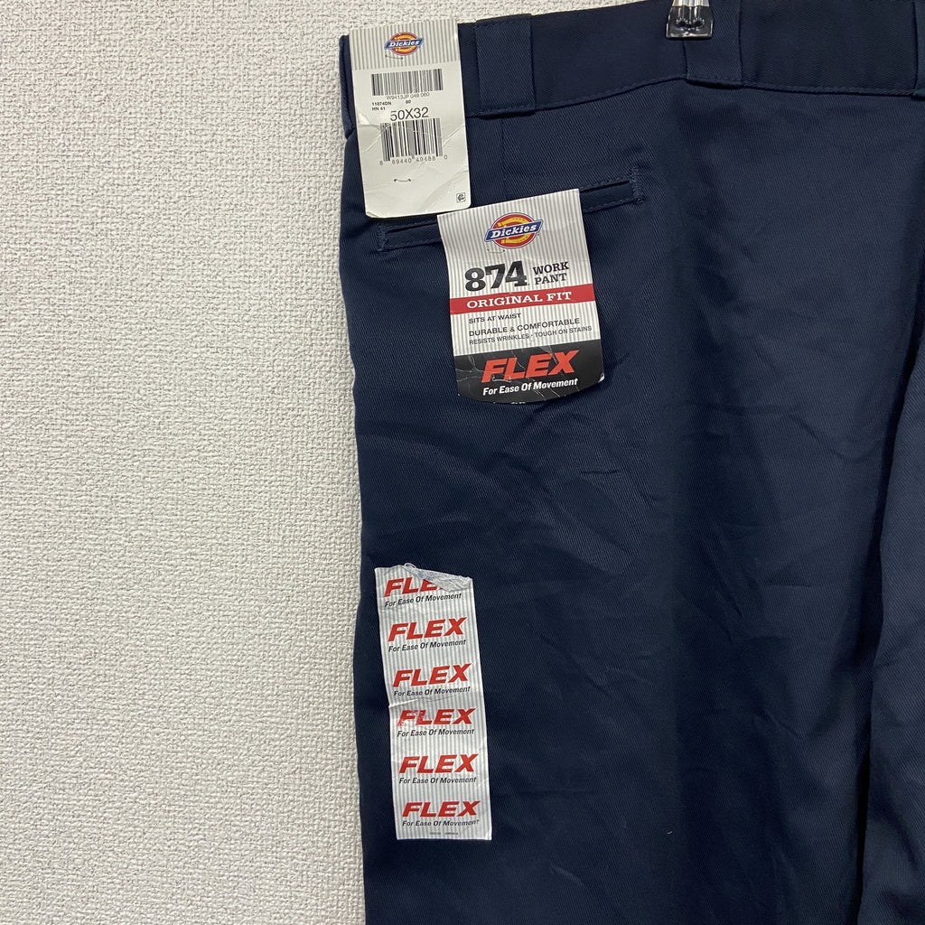 Dickies　ディッキーズ　ワークパンツ　チノパンツ　ジップフライ　未使用　黒　ブラック　W50サイズ　古着