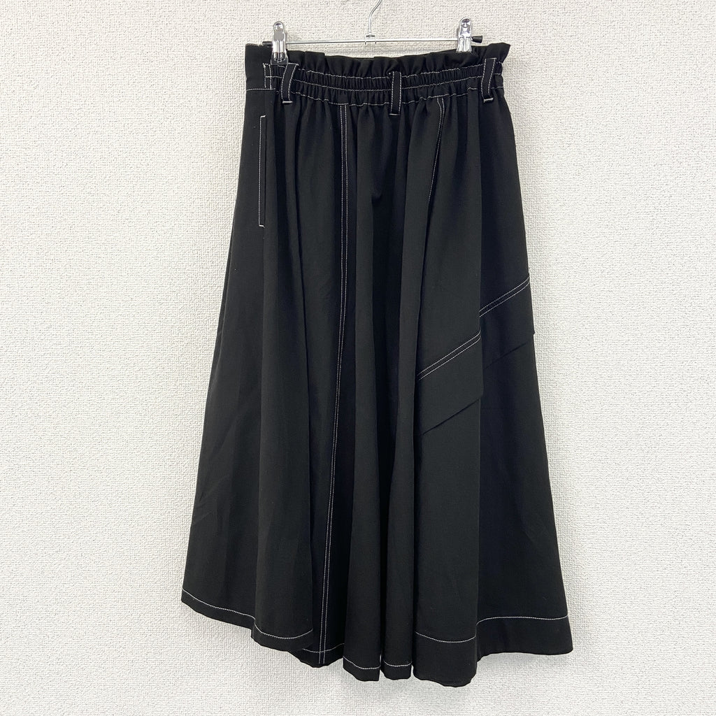 179WG NICOLE CLUB　179ダブリュウジイニコルクラブ　Aライン切り替えスカート　黒　ブラック　古着