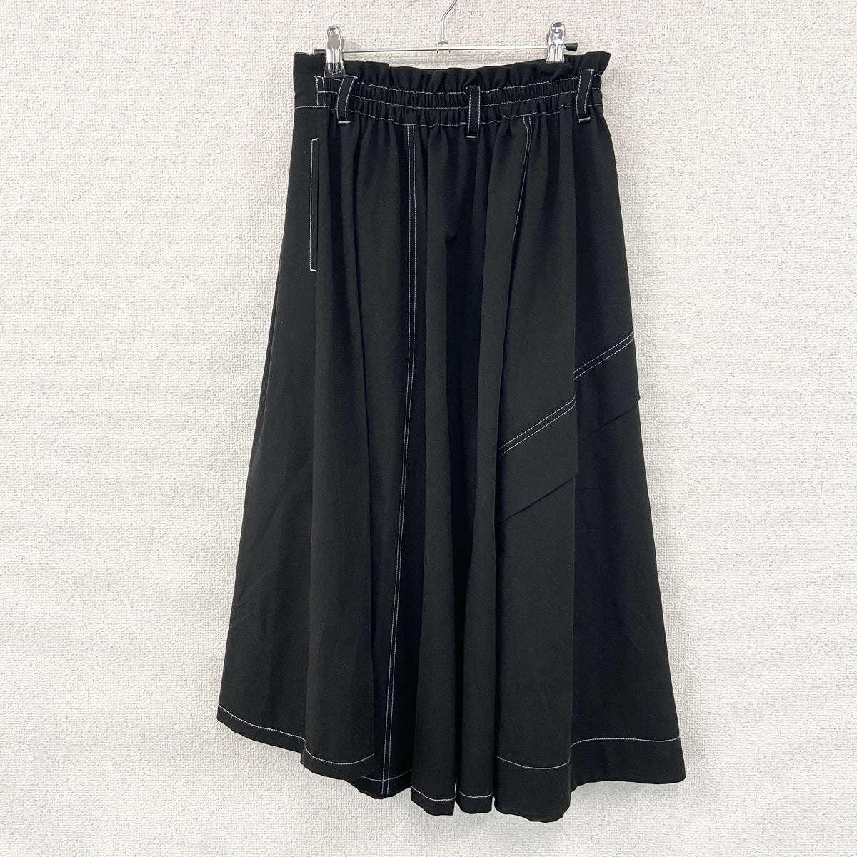 179WG NICOLE CLUB　179ダブリュウジイニコルクラブ　Aライン切り替えスカート　黒　ブラック　古着
