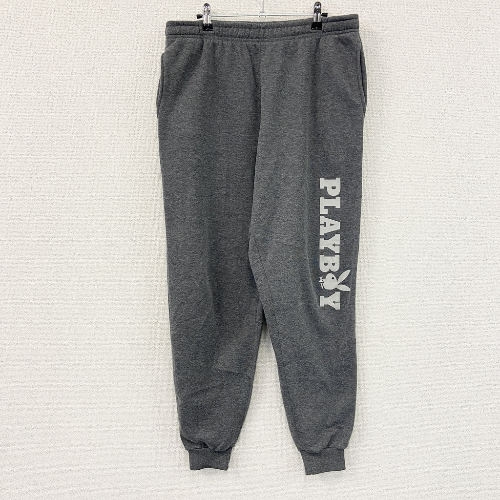 PLAY BOY　プレイボーイ　スウェットパンツ　ダークグレー　LLサイズ　古着
