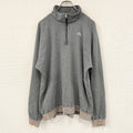 Kappa　カッパ　ハーフジップトレーナー　灰色　グレー　古着