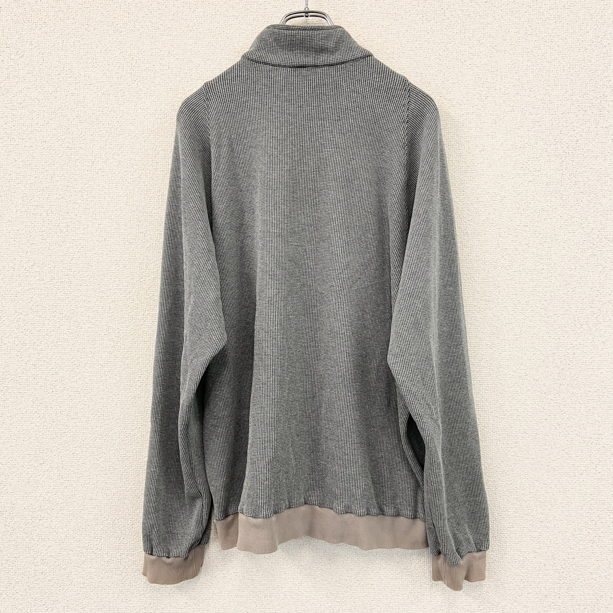 Kappa　カッパ　ハーフジップトレーナー　灰色　グレー　古着