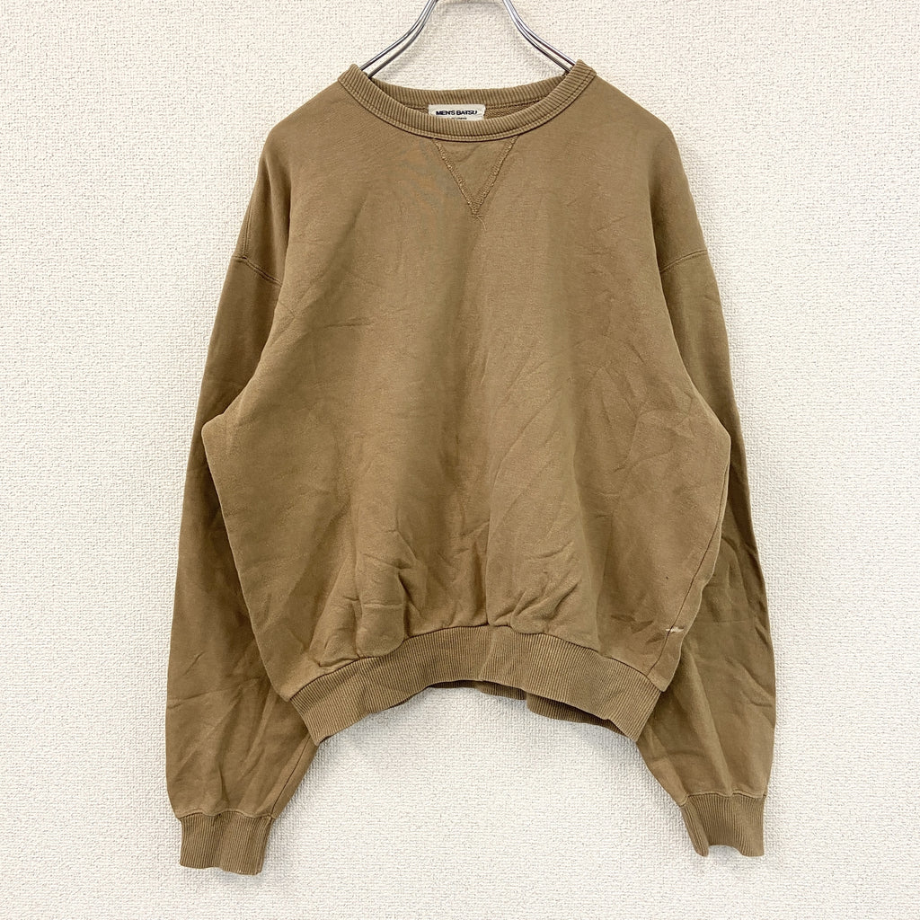 MEN'S BATSU　メンズバツ　スウェット/トレーナー　ベージュ　古着
