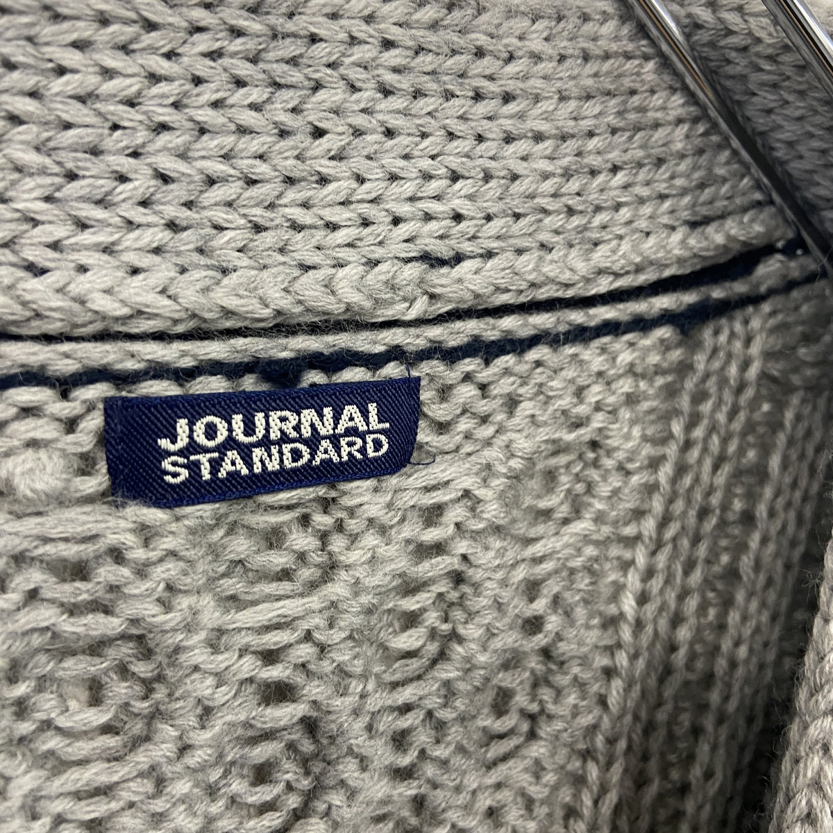 JOUNAL STANDARD　ジャーナルスタンダード　ウールニットカーディガン　灰色　グレー　古着