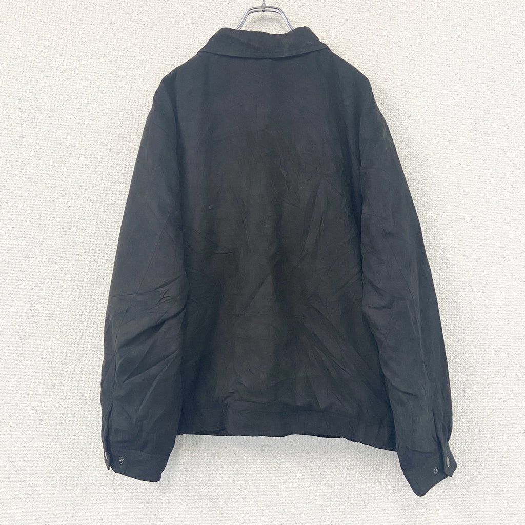 Croft&Barrow　スイングトップ/フルジップジャケット　黒　ブラック　XLサイズ　古着
