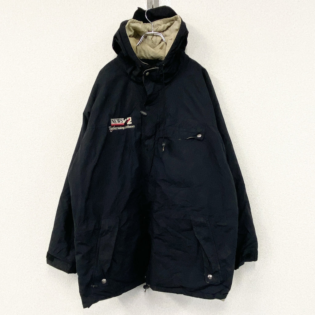 Sportsmaster　スポーツマスター　マウンテンパーカー/フーディー　黒　ブラック　XLサイズ　古着