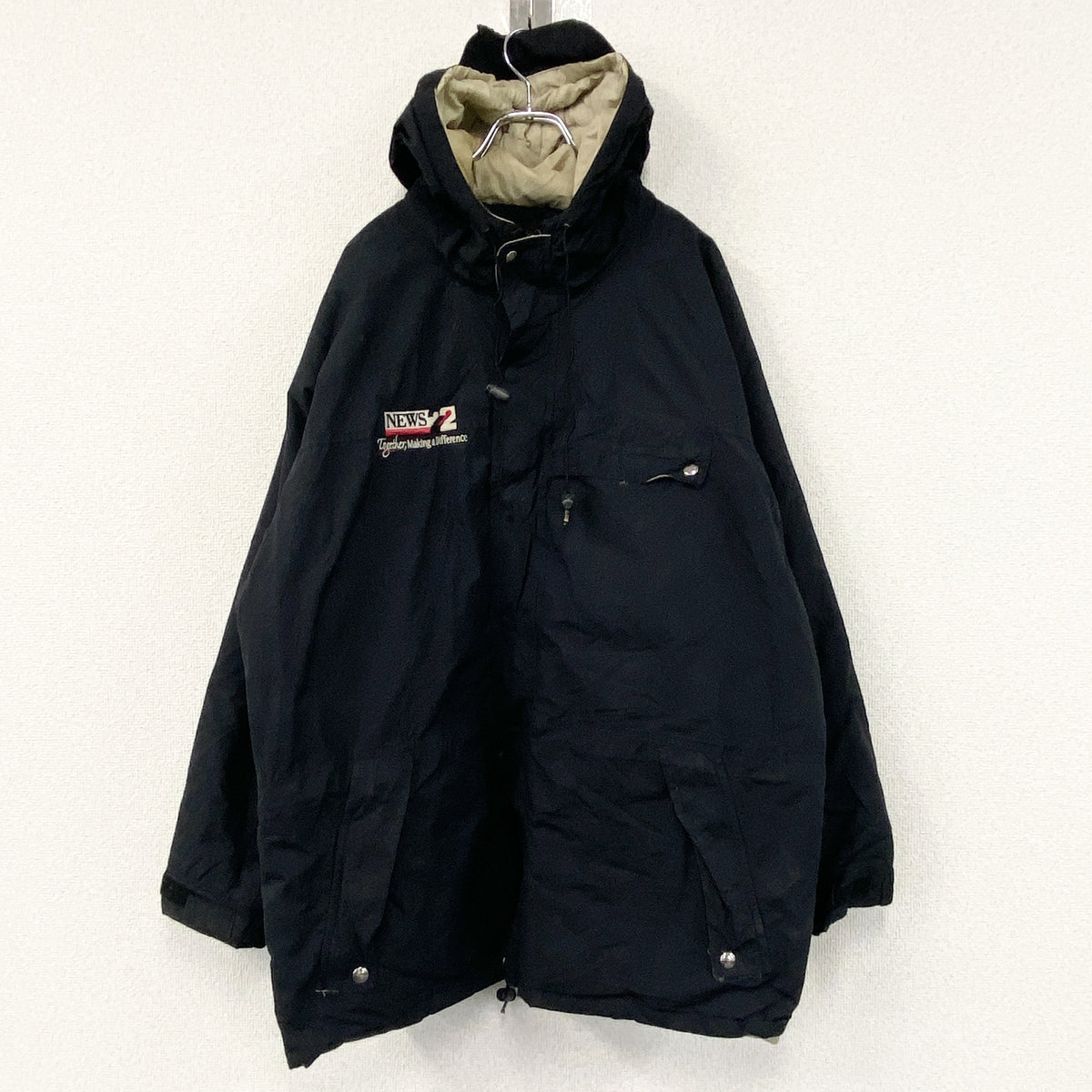Sportsmaster　スポーツマスター　マウンテンパーカー/フーディー　黒　ブラック　XLサイズ　古着