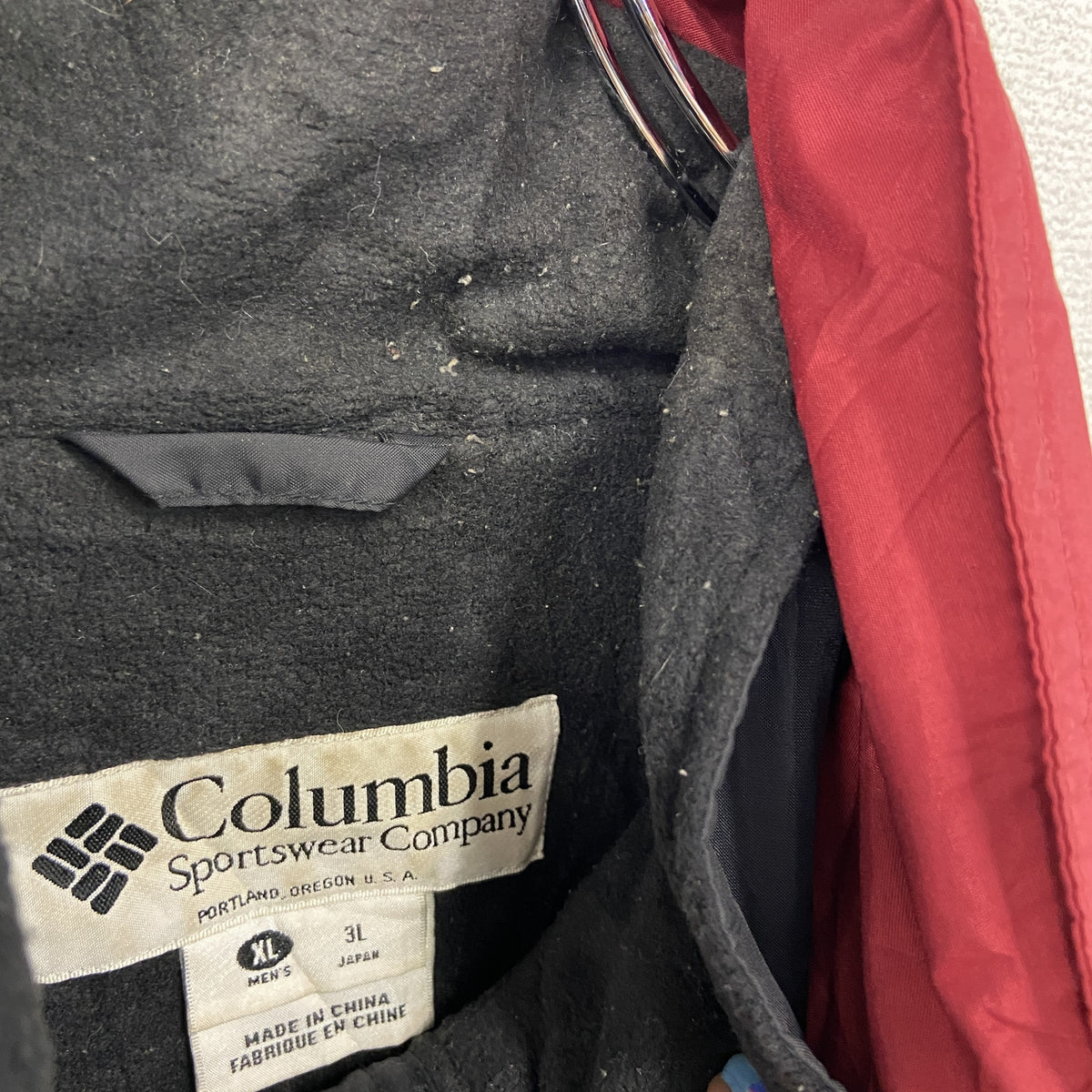 Columbia　コロンビア　マウンテンパーカー/ナイロンジャケット　赤　レッド　XLサイズ　古着