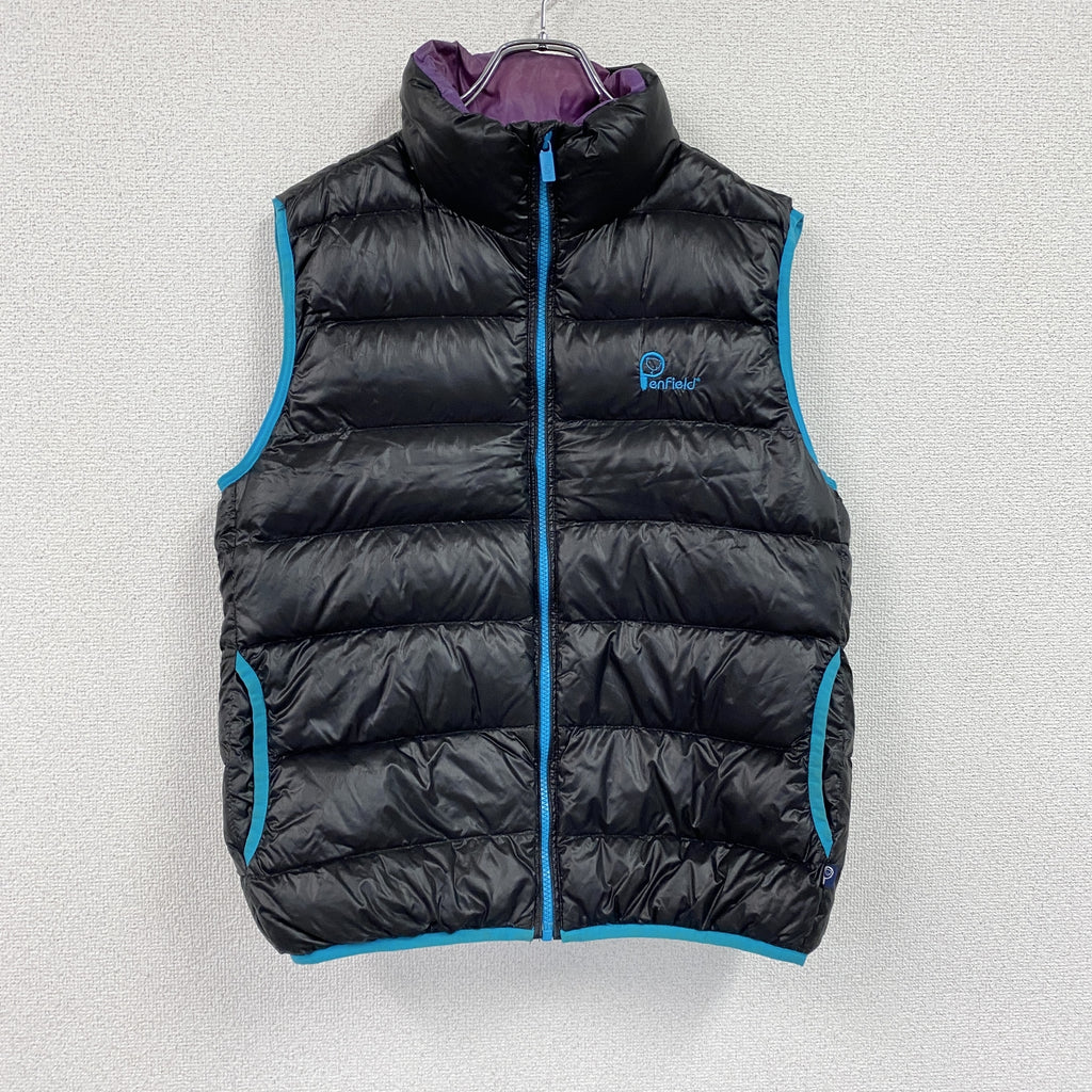 Penfield　ペンフィールド　ナイロンベスト/ダウンベスト　ダウン90％　黒　ブラック　Lサイズ　古着
