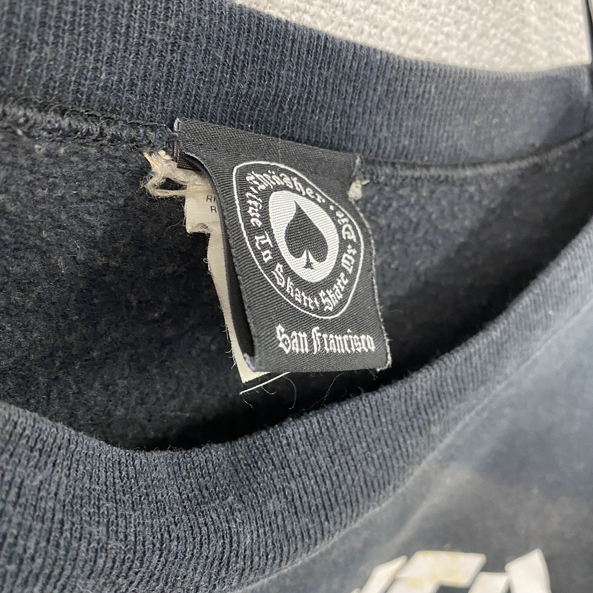 00's　THRASHER　スラッシャー　スウェット/トレーナー　黒　ブラック　XLサイズ　古着