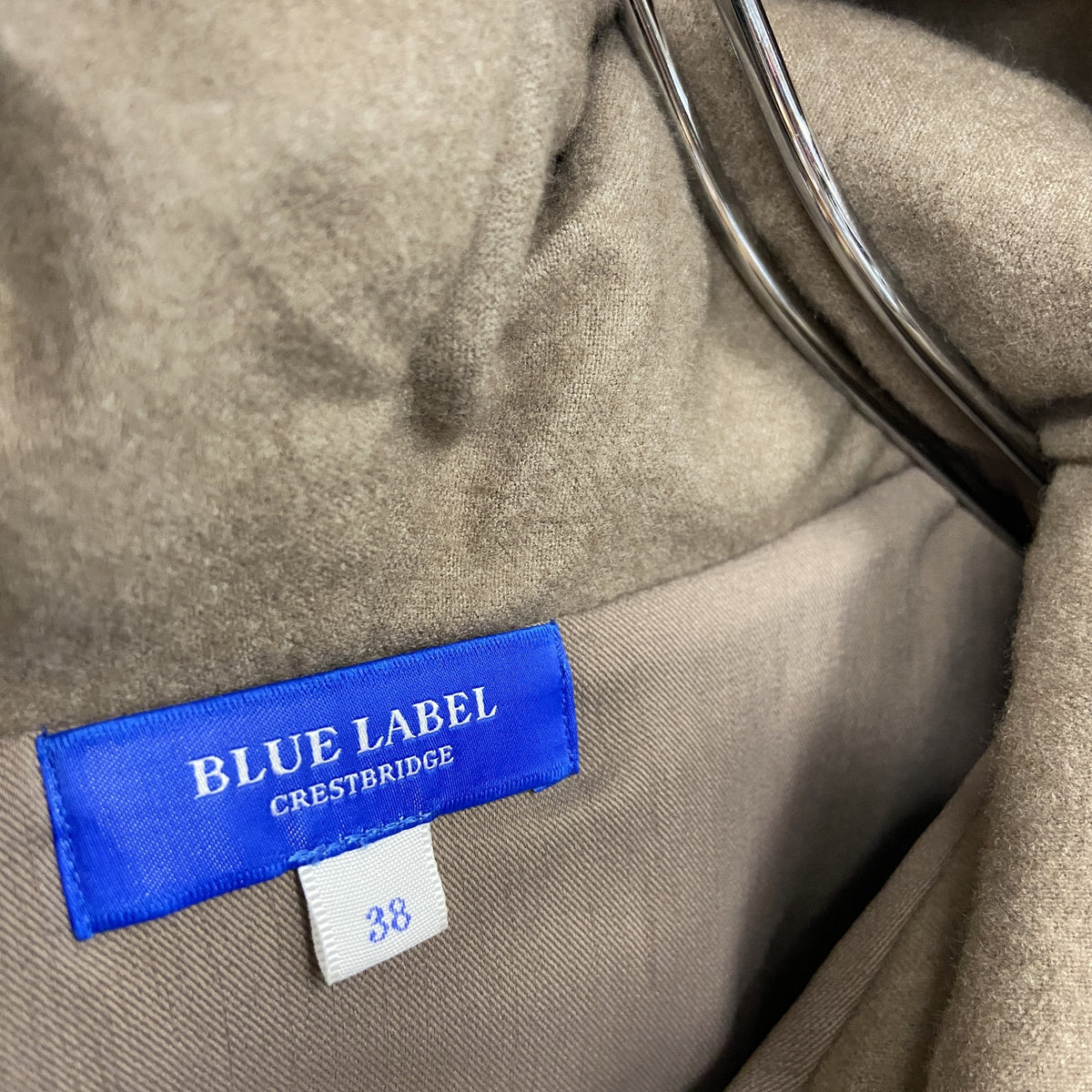 BLUE LABEL　ブルーレーベル　フルジップフリースパーカー/フーディー　マルチカラー　38サイズ フード付き メンズ ポリエステル 古着