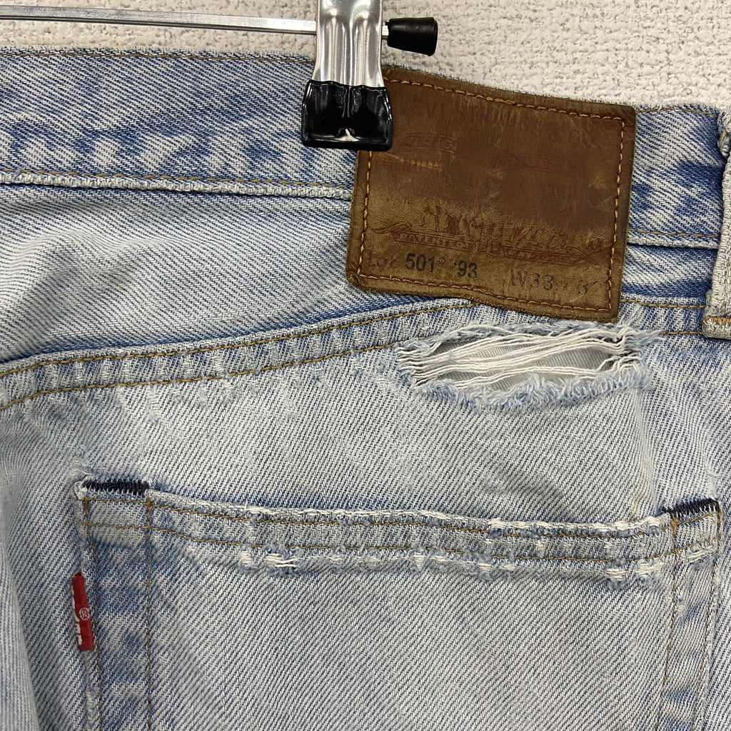 Levi's　リーバイス　501　デニムパンツ/ジーンズ　ジップフライ　インディゴ　W33サイズ メンズ コットン 古着