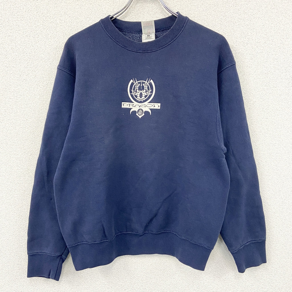 FRUIT OF THE LOOM　フルーツオブザルーム　スウェット/トレーナー　紺　ネイビー　Mサイズ　古着