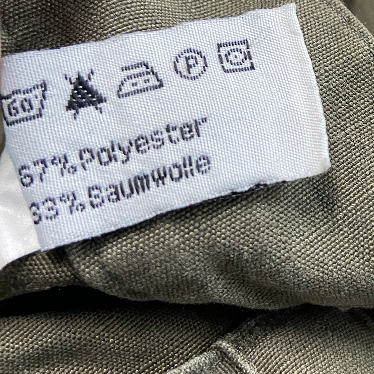 HEERESEIGENTUM　FECSA　オーストラリア軍　カーゴパンツ/ミリタリーパンツ　ジップフライ　カーキ　1サイズ　古着
