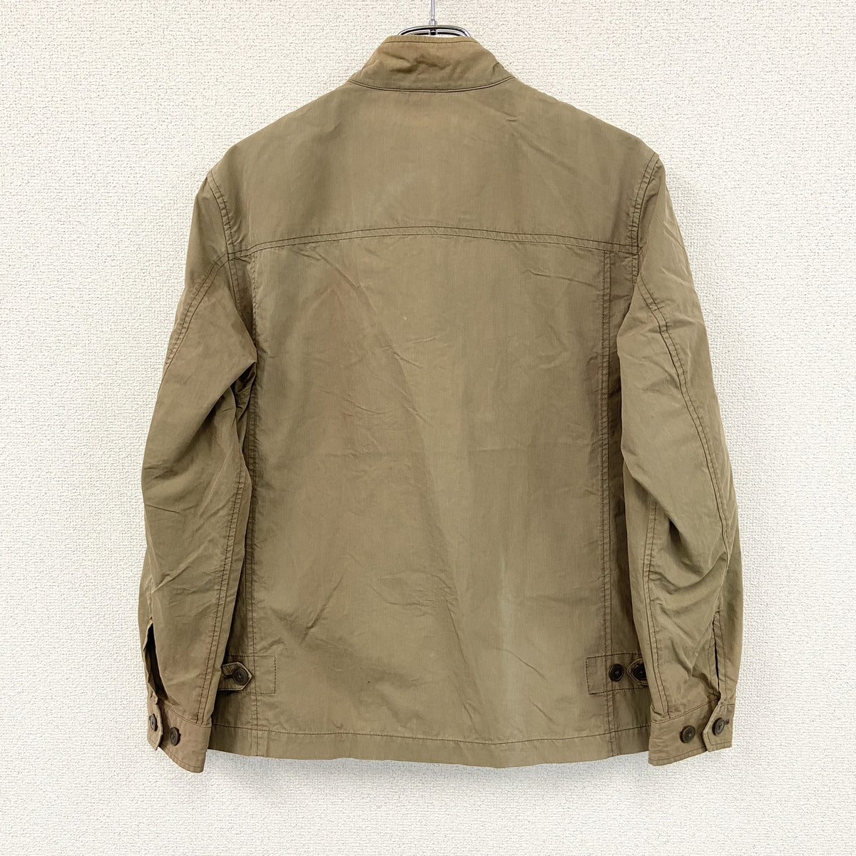 ESPACE by pierre cardin　エスパスバイピエールカルダン　スイングトップ/フルジップブルゾン　ベージュ　Mサイズ　古着