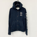 Abercrombie＆Fitch　アバクロンビー＆フィッチ　フルジップスウェットパーカー/フーディー　紺　ネイビー　Mサイズ　古着