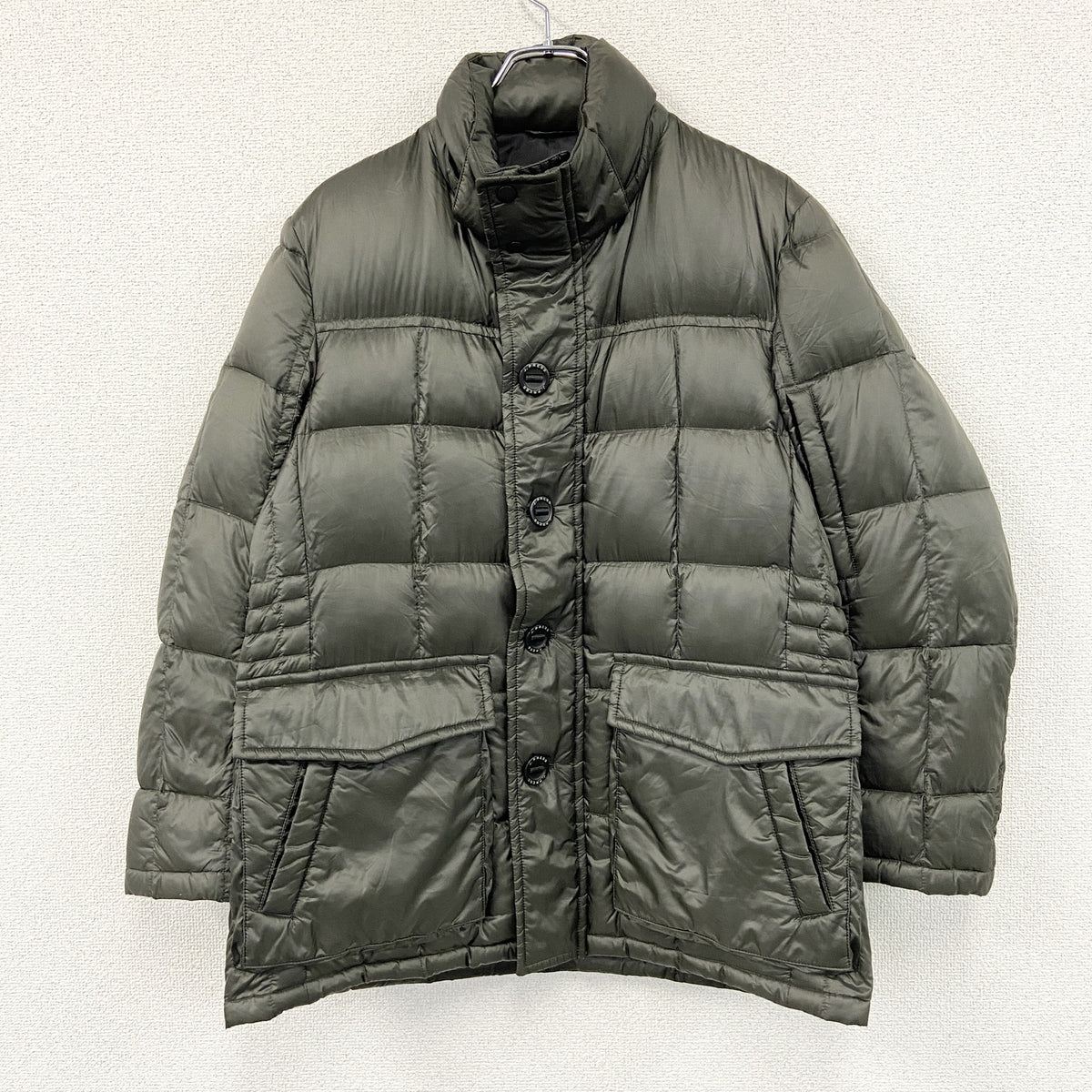 J.PRESS　ジェイプレス　ダウンジャケット　ダウン90％　カーキ　Mサイズ　古着