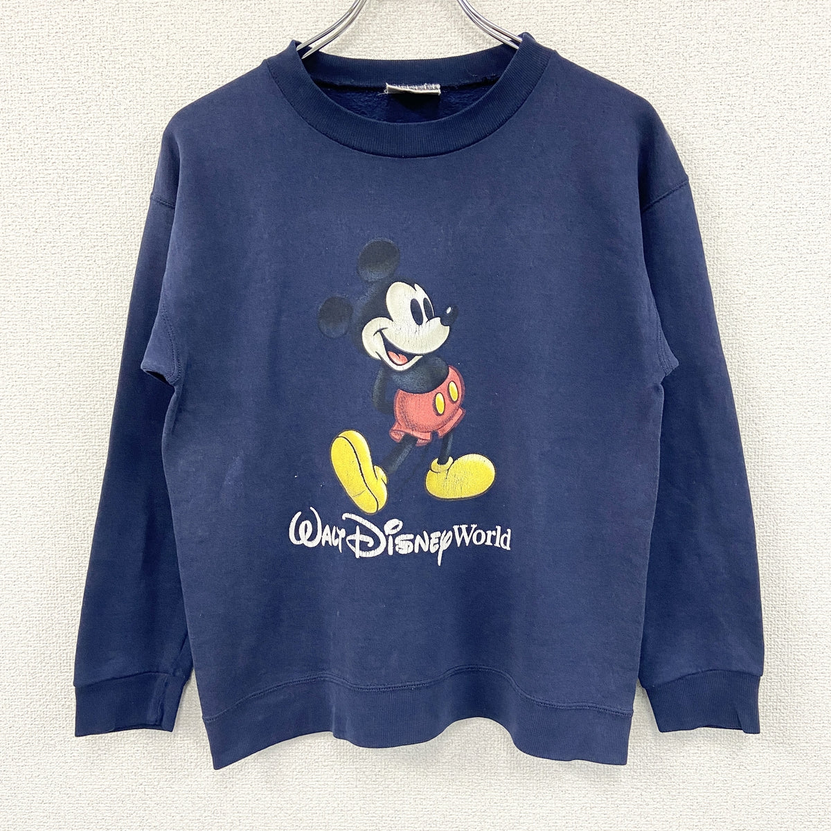 Ｗalt Disney World　ウォルトディズニーワールド　スウェット/トレーナー　ディズニー　ミッキー　紺　ネイビー　古着