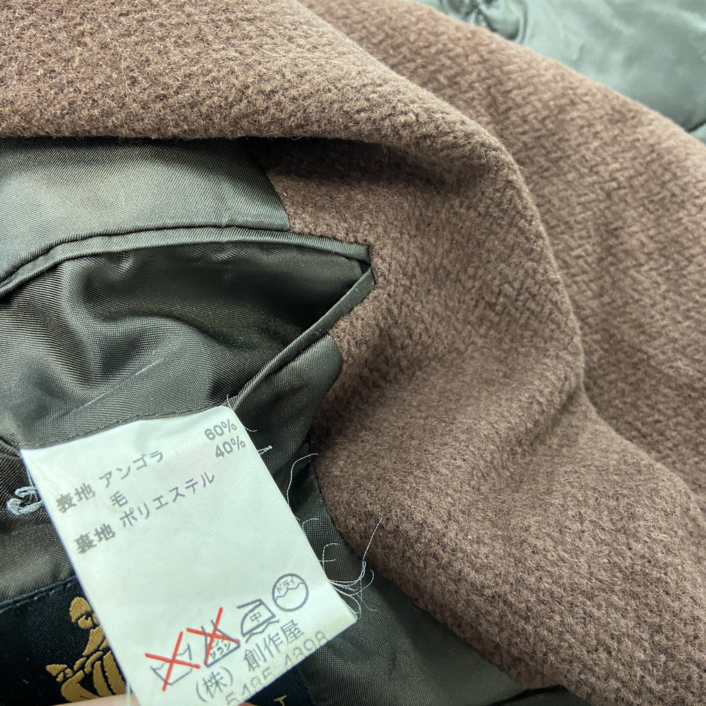 LAVIN CLASSIQUE　アンゴラ混ウールテーラードジャケット/ブレザー　茶色　ブラウン　古着