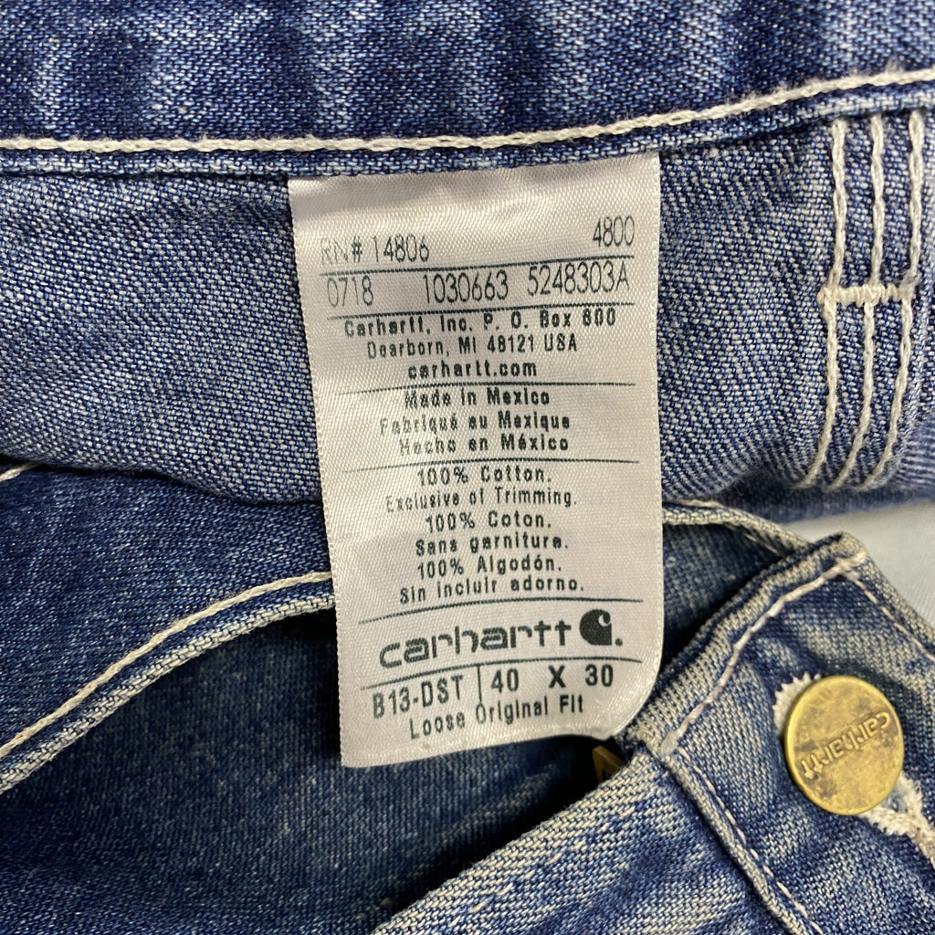 Carhartt　カーハート　デニムペインターパンツ/ジーンズ　ジップフライ　インディゴ　Ｗ40サイズ　古着