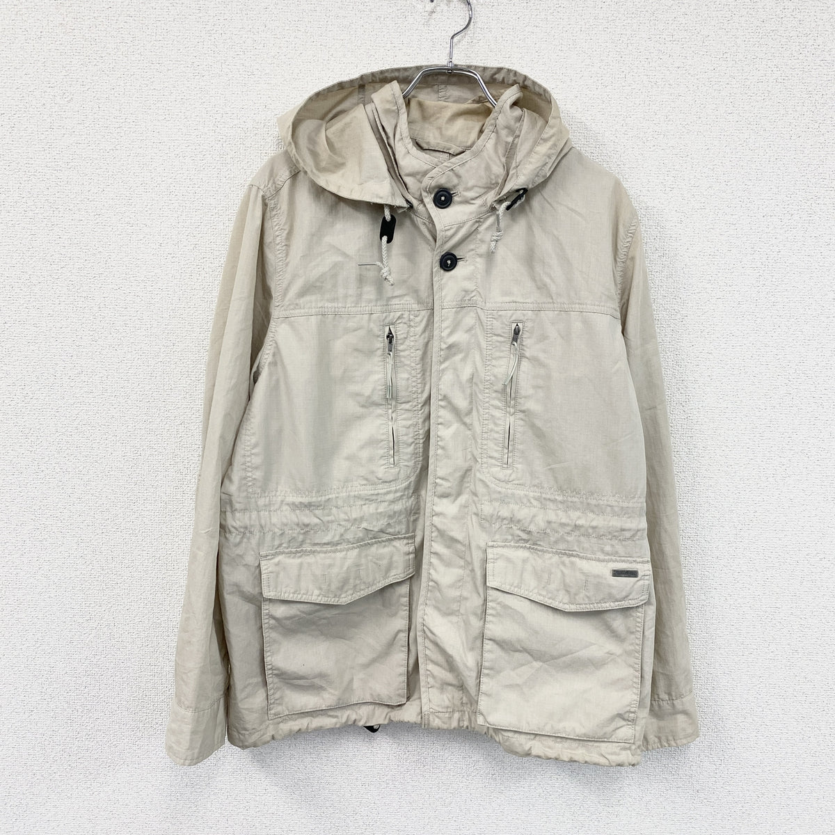 Eddie Bauer　エディバウアー　マウンテンパーカー/ナイロンジャケット　ベージュ　Lサイズ　古着