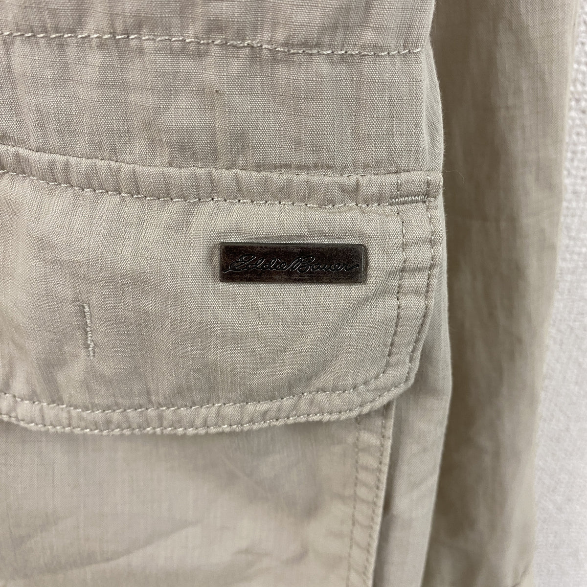 Eddie Bauer　エディバウアー　マウンテンパーカー/ナイロンジャケット　ベージュ　Lサイズ　古着