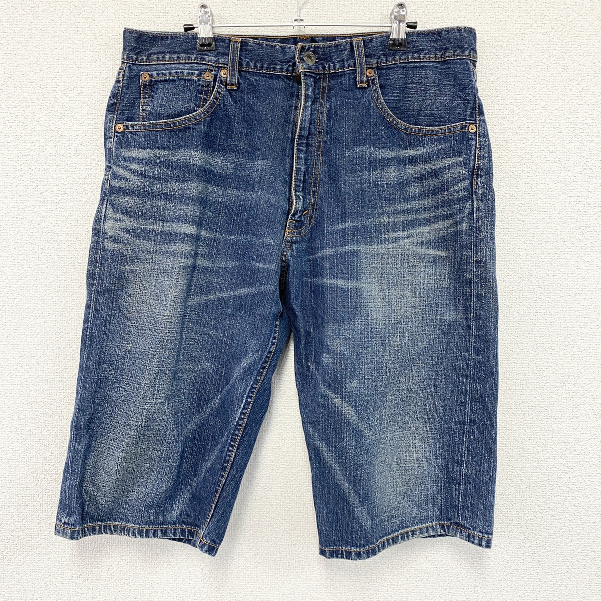 Levi's　リーバイス　503　デニムハーフパンツ/ジーンズ　ジップフライ　インディゴ　W34サイズ　古着