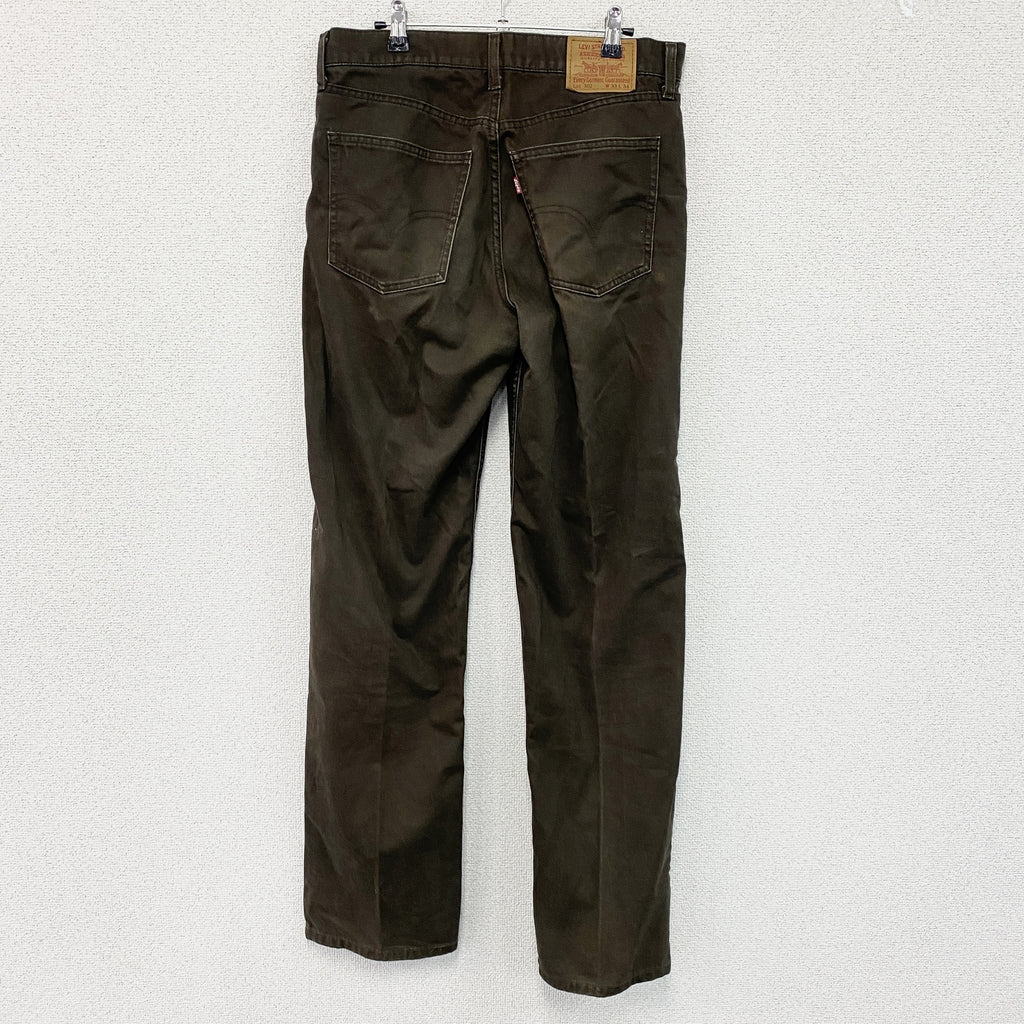 Levi's　リーバイス　502　デニムパンツ/ジーンズ　ジップフライ　茶色　ブラウン　Ｗ33サイズ　古着