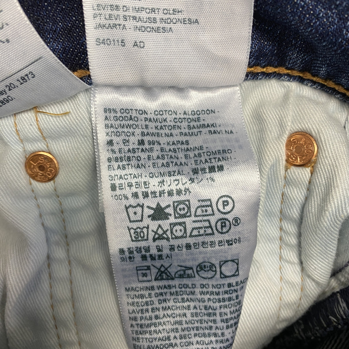 Levi's　リーバイス　502　デニムパンツ/ジーンズ　ジップフライ　インディゴ　Ｗ31サイズ　古着