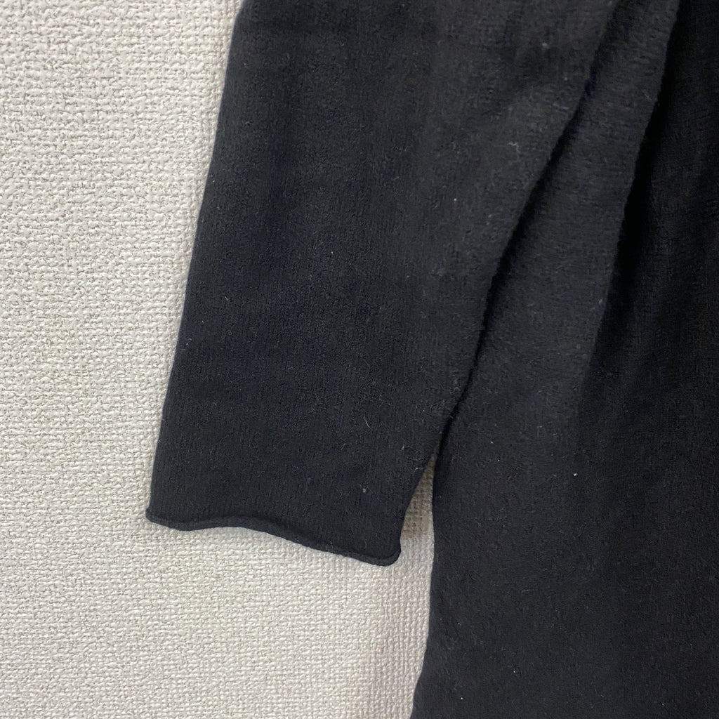 Yuni　ユニ　ウールニットセーター　黒　ブラック　Fサイズ　古着