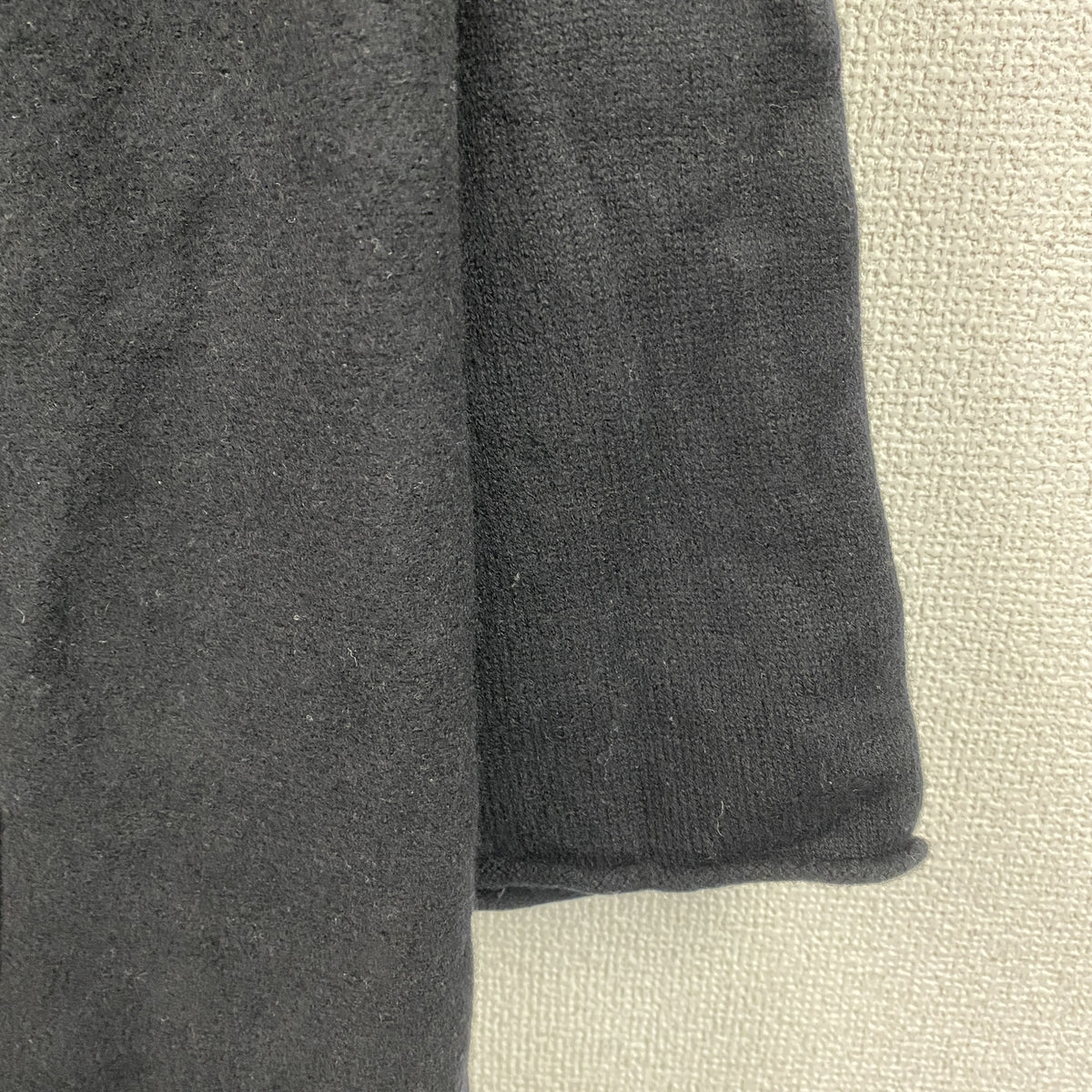 Yuni　ユニ　ウールニットセーター　黒　ブラック　Fサイズ　古着