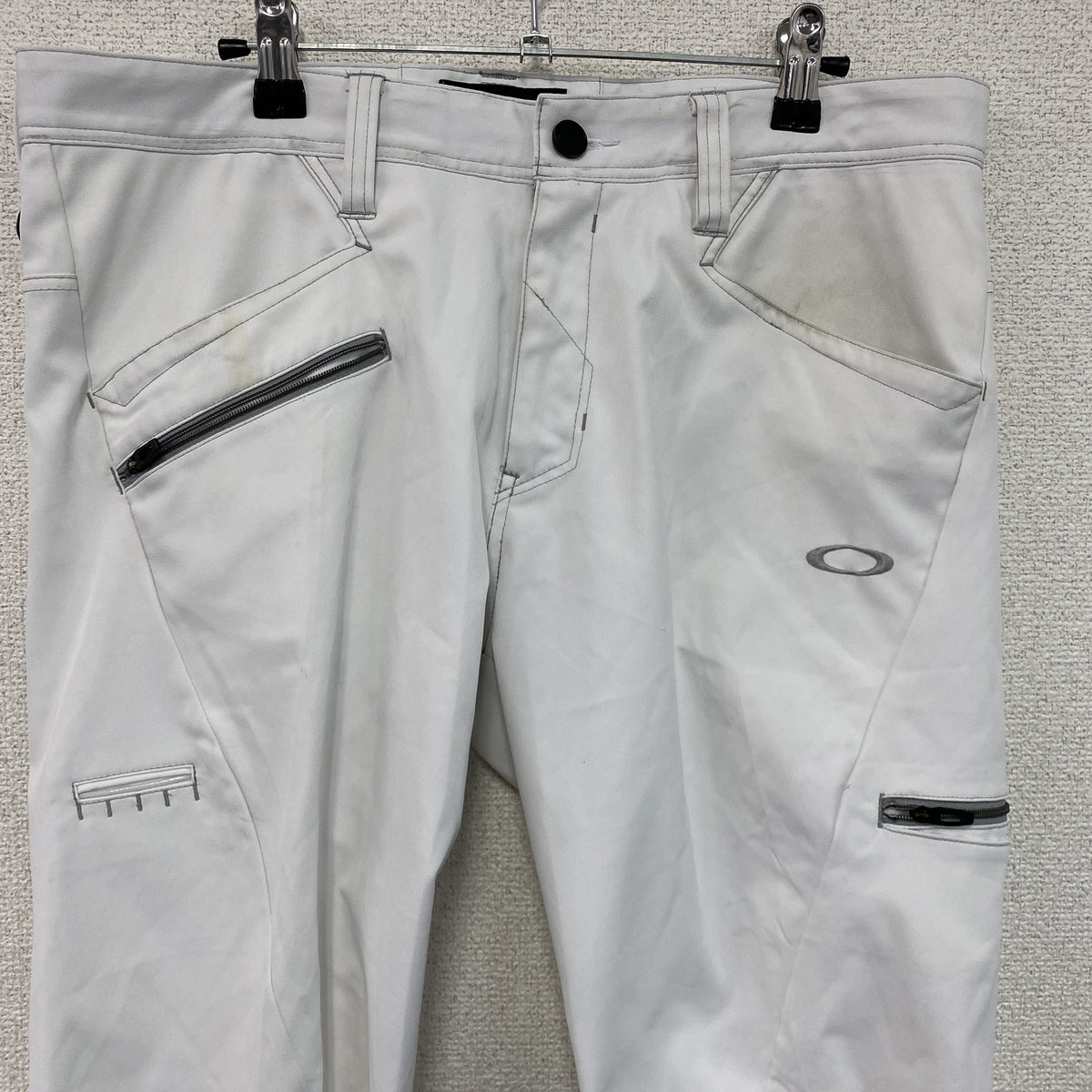 OAKLEY　オークリー　Skull 3D Tapered　ストレッチパンツ　白　ホワイト　34サイズ　古着