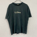 L.L.Bean　エルエルビーン　半袖プリントTシャツ　深緑　ディープグリーン　Lサイズ　古着