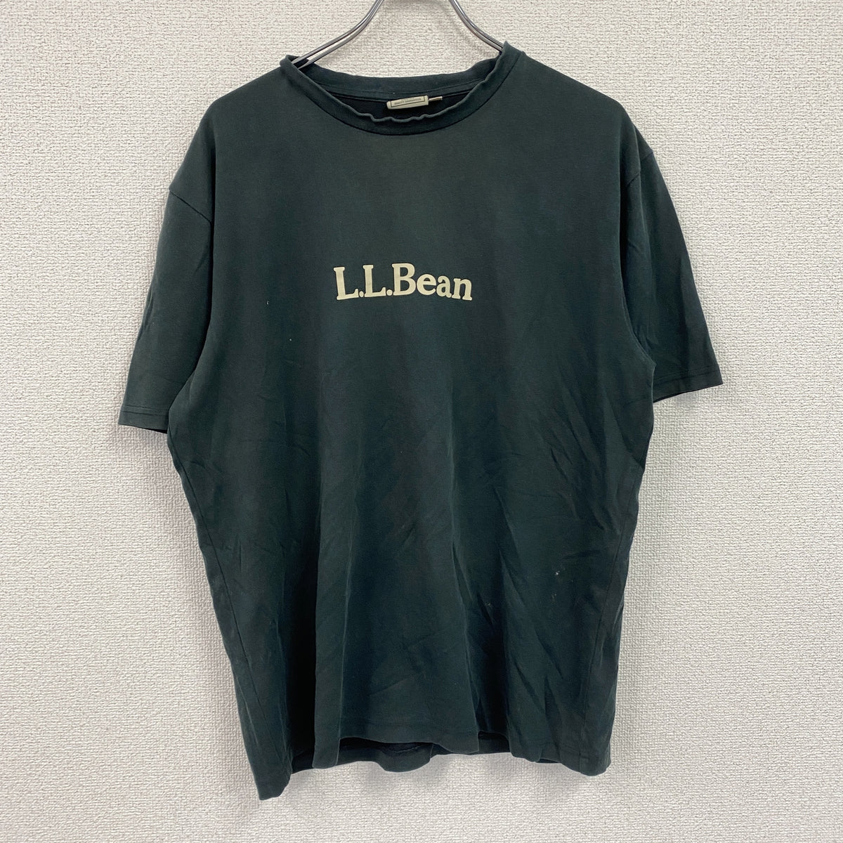 L.L.Bean　エルエルビーン　半袖プリントTシャツ　深緑　ディープグリーン　Lサイズ　古着