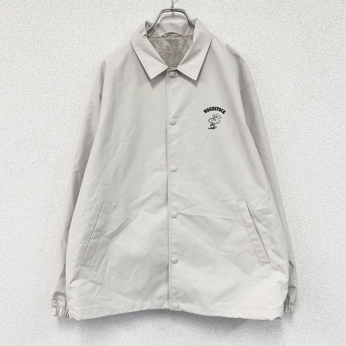 UNIQLO　ユニクロ　PEANUT　ピーナッツ　コーチジャケット　ナチュラル　XLサイズ　古着