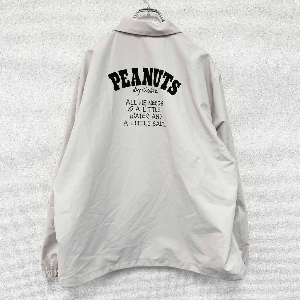 UNIQLO　ユニクロ　PEANUT　ピーナッツ　コーチジャケット　ナチュラル　XLサイズ　古着