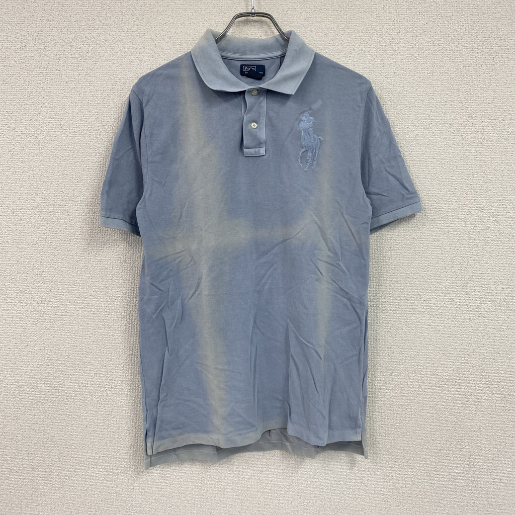 Polo by Ralph Laure　ラルフローレン　半袖ポロシャツ　水色　ライトブルー　XLサイズ　古着