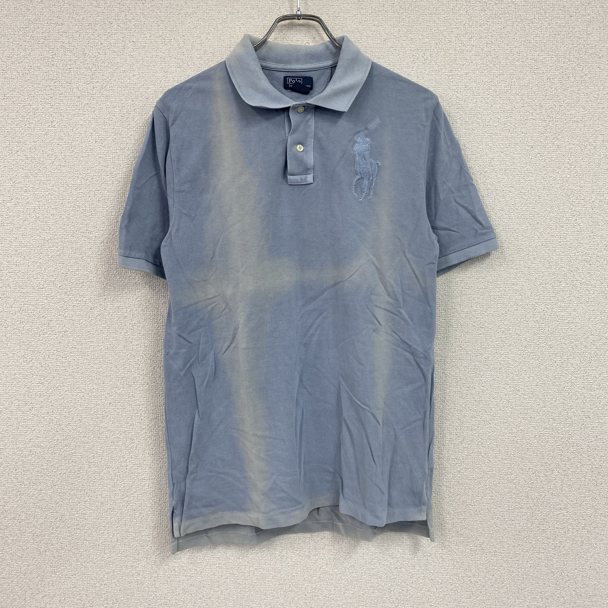 Polo by Ralph Laure　ラルフローレン　半袖ポロシャツ　水色　ライトブルー　XLサイズ　古着