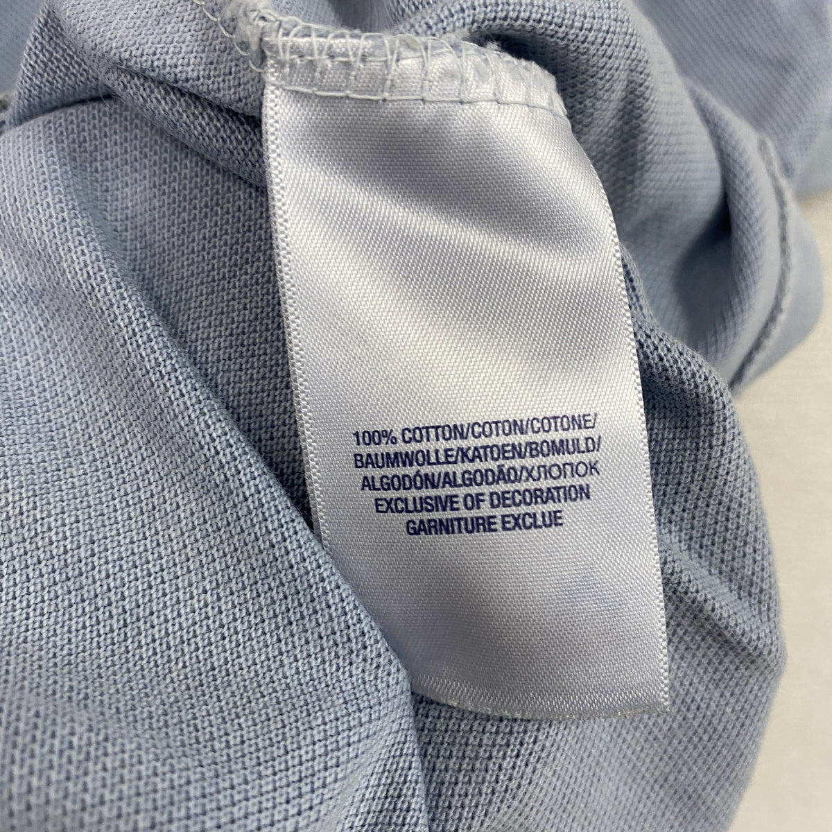 Polo by Ralph Laure　ラルフローレン　半袖ポロシャツ　水色　ライトブルー　XLサイズ　古着