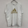 adidasアディダス　半袖プリントTシャツ　白　ホワイト　XOサイズ　古着