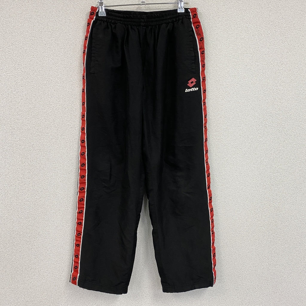 Lotto　ロット　トラックパンツ/ジャージパンツ　黒　ブラック　3Lサイズ　古着
