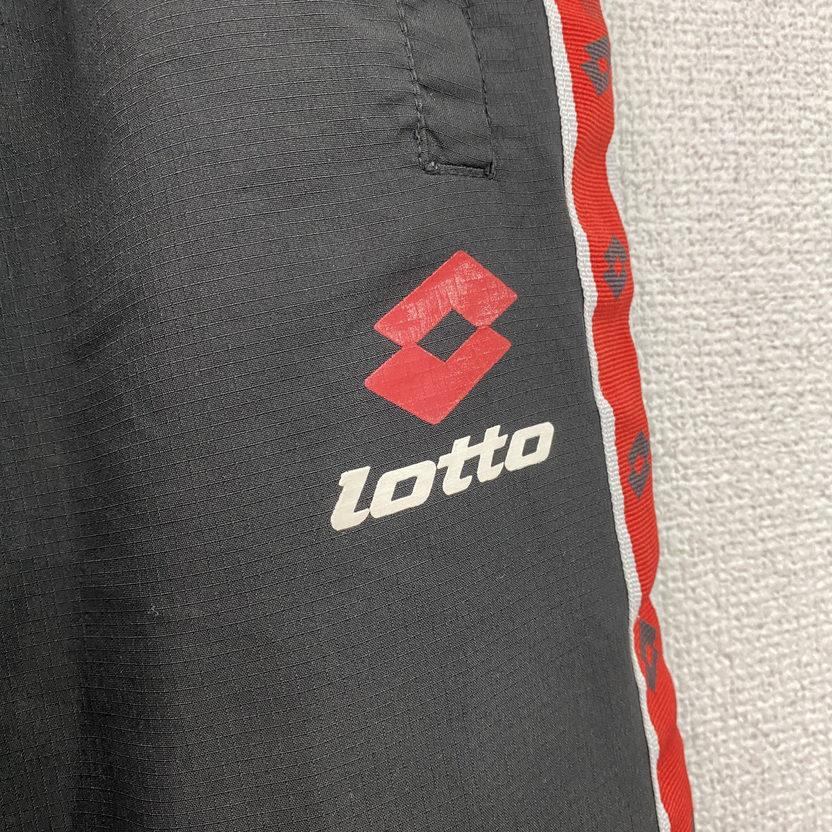 Lotto　ロット　トラックパンツ/ジャージパンツ　黒　ブラック　3Lサイズ　古着